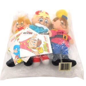 SEALED Kelloggs Company Snap Crackle Pop Rice Krispies Bean Bag Plush 1997